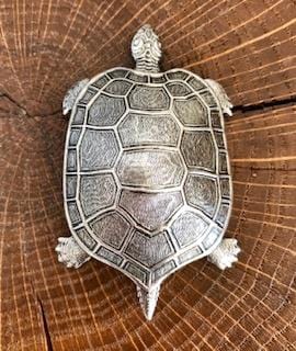 Broche Tortue Argentée Evesome - Silver Turtle Brooch Evesome