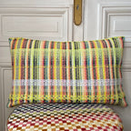 Coussin 65x40 cm en tweed tissé et fabriqué en France