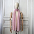Etole rose layette tricotée en France 200x60 cm 58% cachemire 42% lin