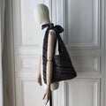Sac Angèle en tweed noir tissé et fabriqué en France