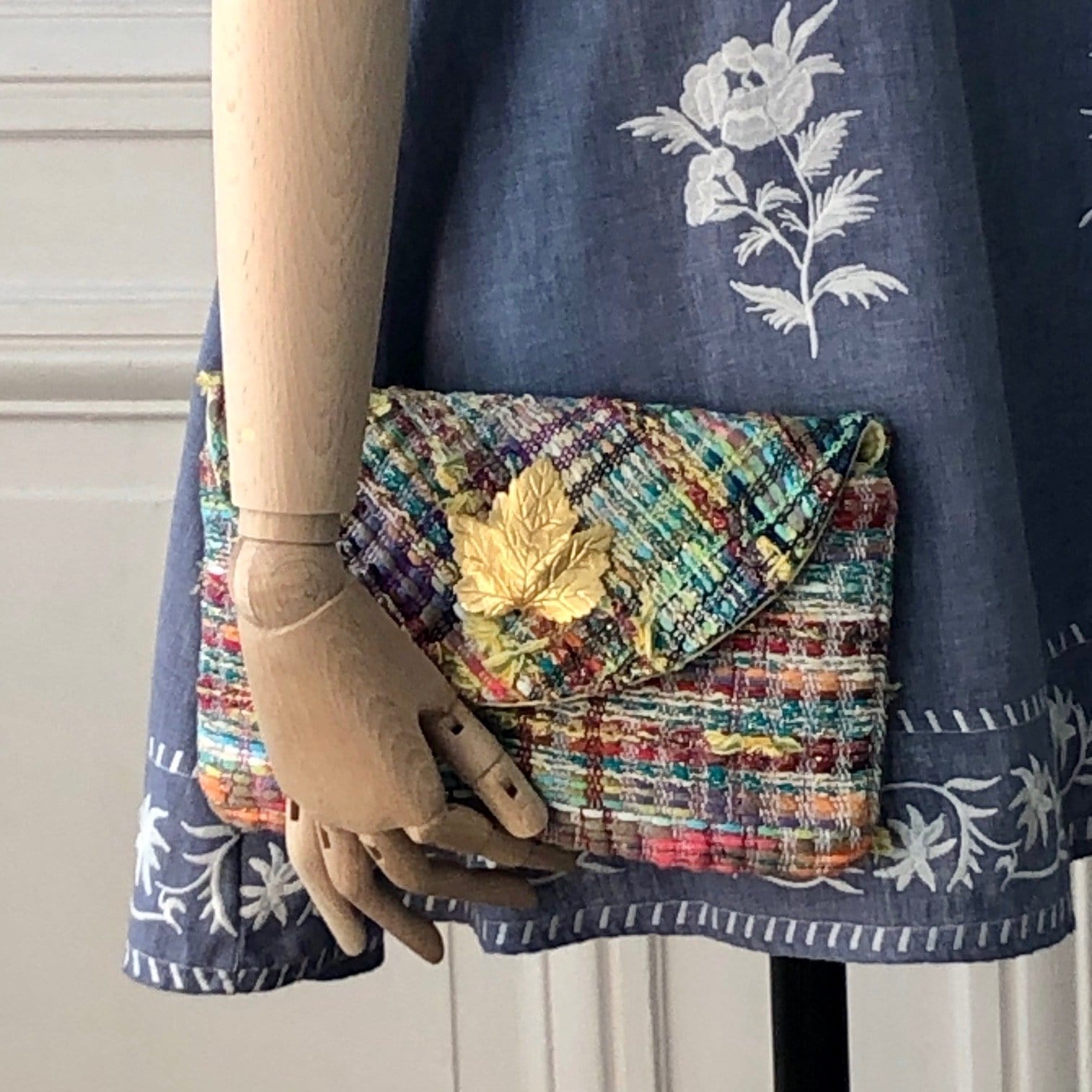 Pochette Sylvestre en tweed
