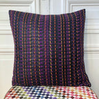 Coussin 50x50cm en tweed tissé et fabriqué en France
