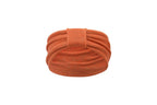 Bandeau corail tricoté en en France 58% cachemire 42% lin