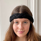 Bandeau tressé 58% cachemire 42% lin