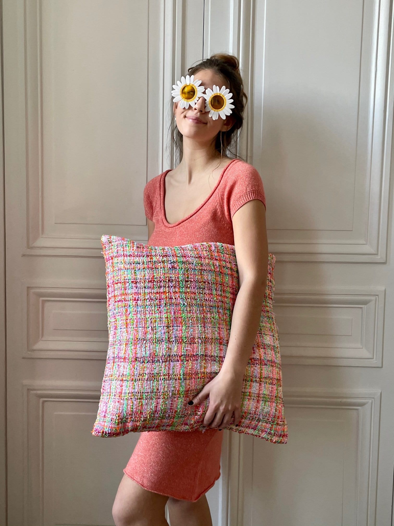 Robe 58% cachemire 42% lin