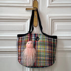 Sac François en tweed multicolore tissé et fabriqué en France