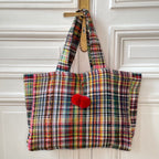 Sac Justine en tweed multicolore tissé et fabriqué en France