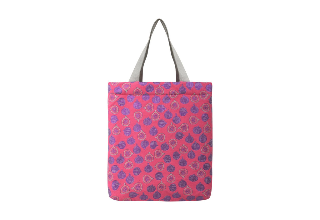 Sac Vivien en tweed figues rose, lilas et argenté tissé et fabriqué en France
