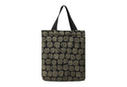 Sac Vivien en tweed marinières noir et or tissé et fabriqué en France