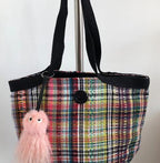 Sac François en tweed multicolore tissé et fabriqué en France