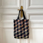 Sac Vivien en tweed multicolore tissé et fabriqué en France